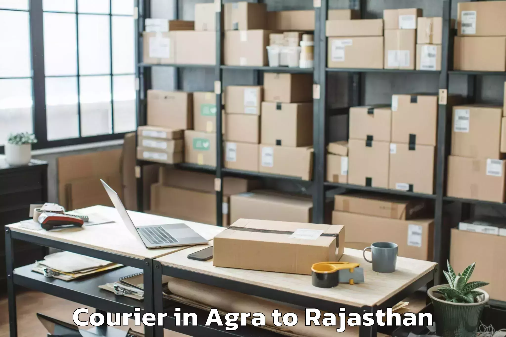 Discover Agra to Bari Sadri Courier